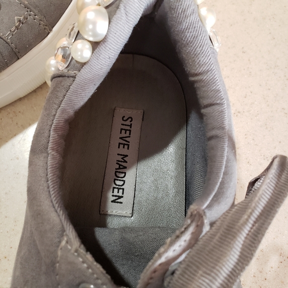 Steve Madden gray Grit platform sneaker - Picture 3 of 8